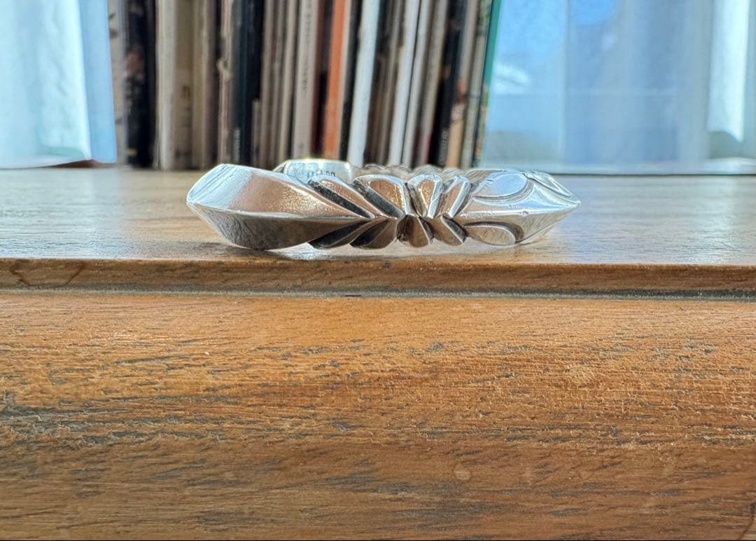 希少　HRM刻印 ヘンリーマリアーノ シルバーバングル ナバホ　ビンテージ