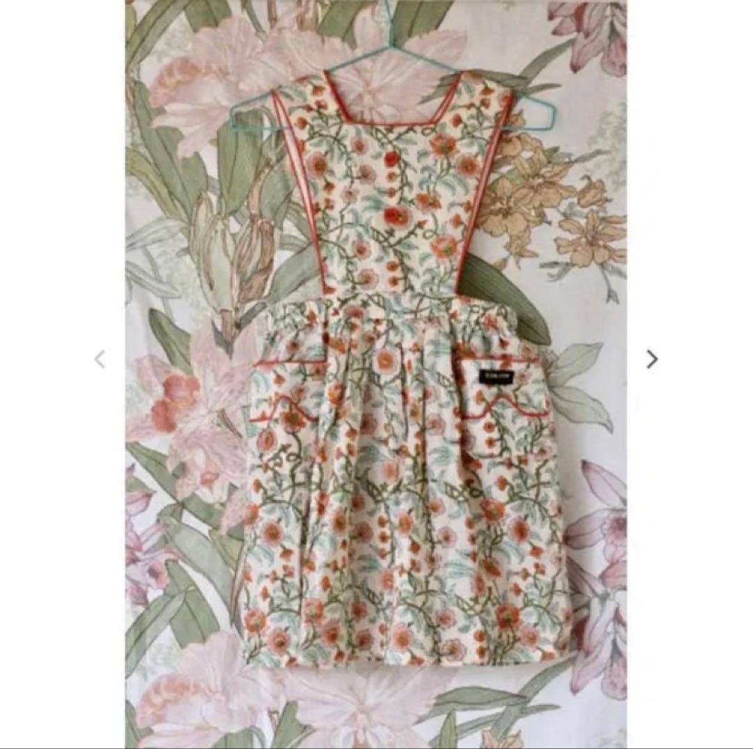 cocobonjour diary エプロンワンピース 2y