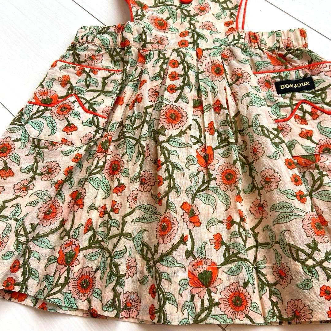 cocobonjour diary エプロンワンピース 2y