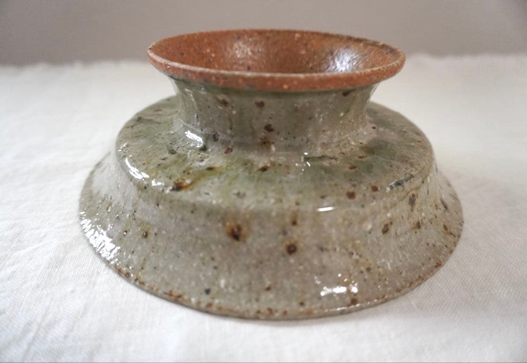 宮城陶器_ 宮城正幸 脚付き 青磁釉　お皿