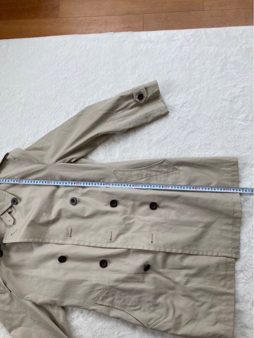 バーバリー　ノバチェックブラックレーベル　トレンチコート　ベージュ