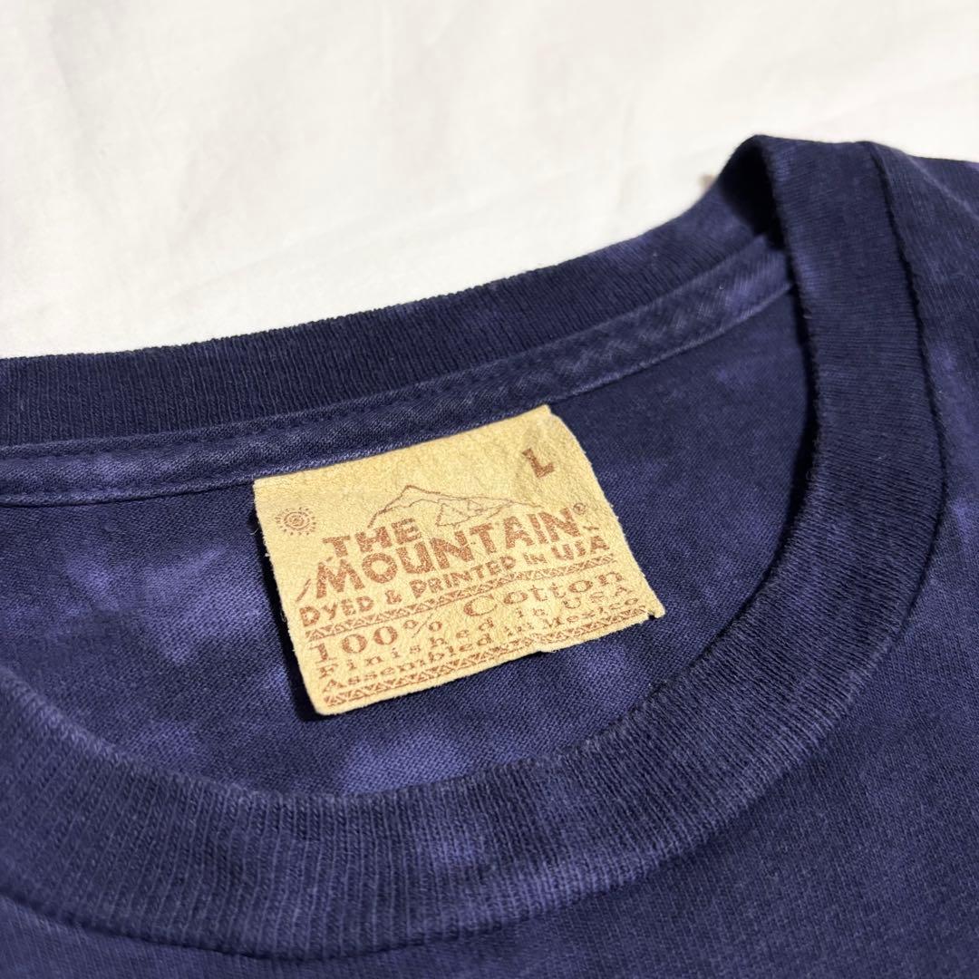 aiko 着 USA製 THE MOUNTAIN 犬プリント タイダイ Tシャツ