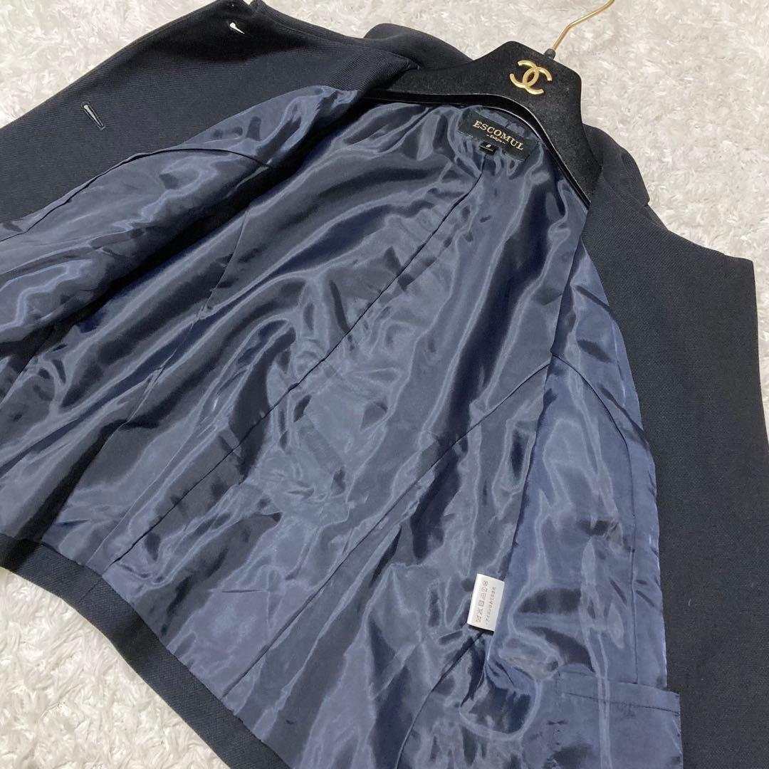 k様お取り置き お受験スーツ 3つボタンラウンドカラージャケット濃紺アンサンブル