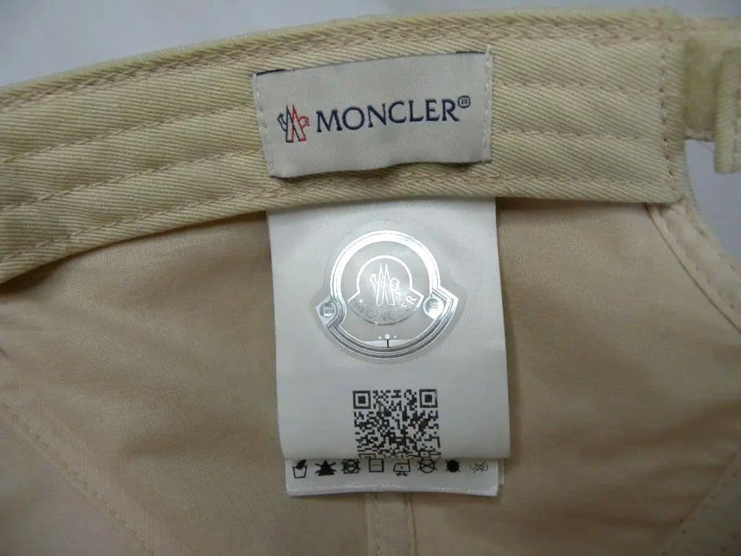 【美品・希少】モンクレール　MONCLER　キャップ　帽子　刺繍