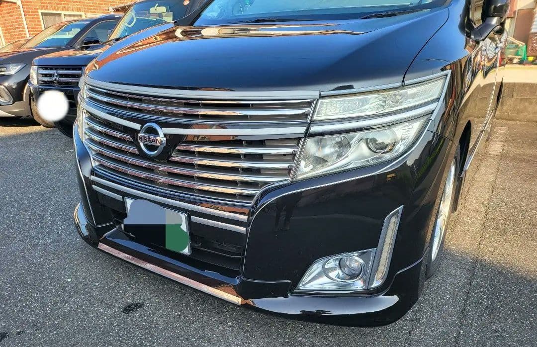 日産エルグランドE52 ヘッドライト左右グリル　エアロバンパーフォグイルミセット