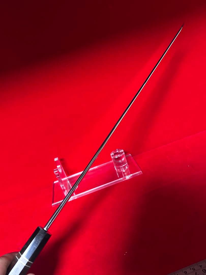 包丁　先丸型　尺三　鏡面仕上げ　切味抜群　箱付　未使用品