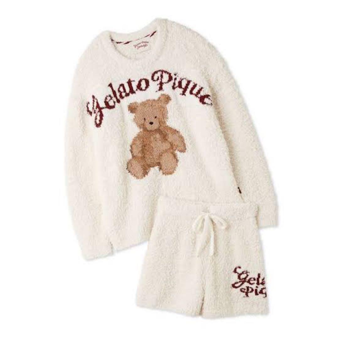 ジェラートピケ♡ 限定スノーベアジャガードプルオーバー＆ショートパンツ