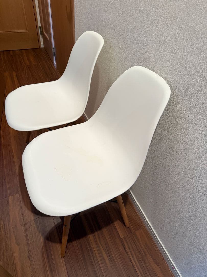 白チェア　2脚セット