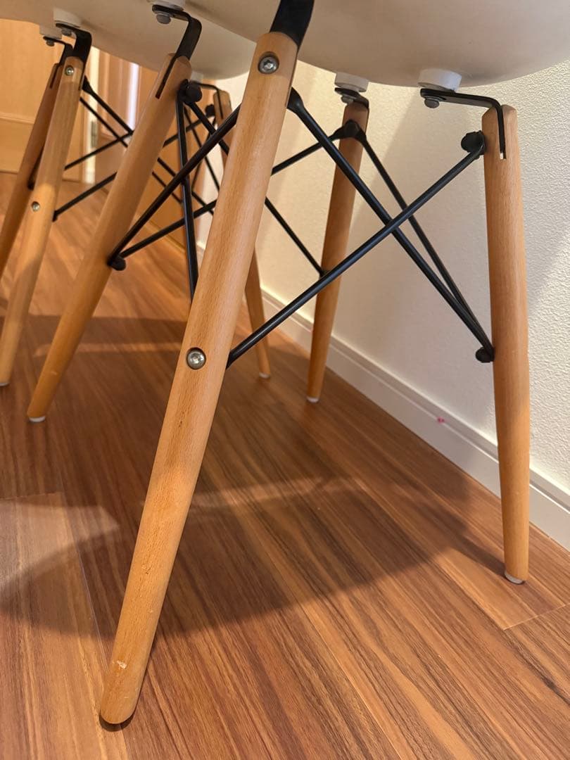 白チェア　2脚セット