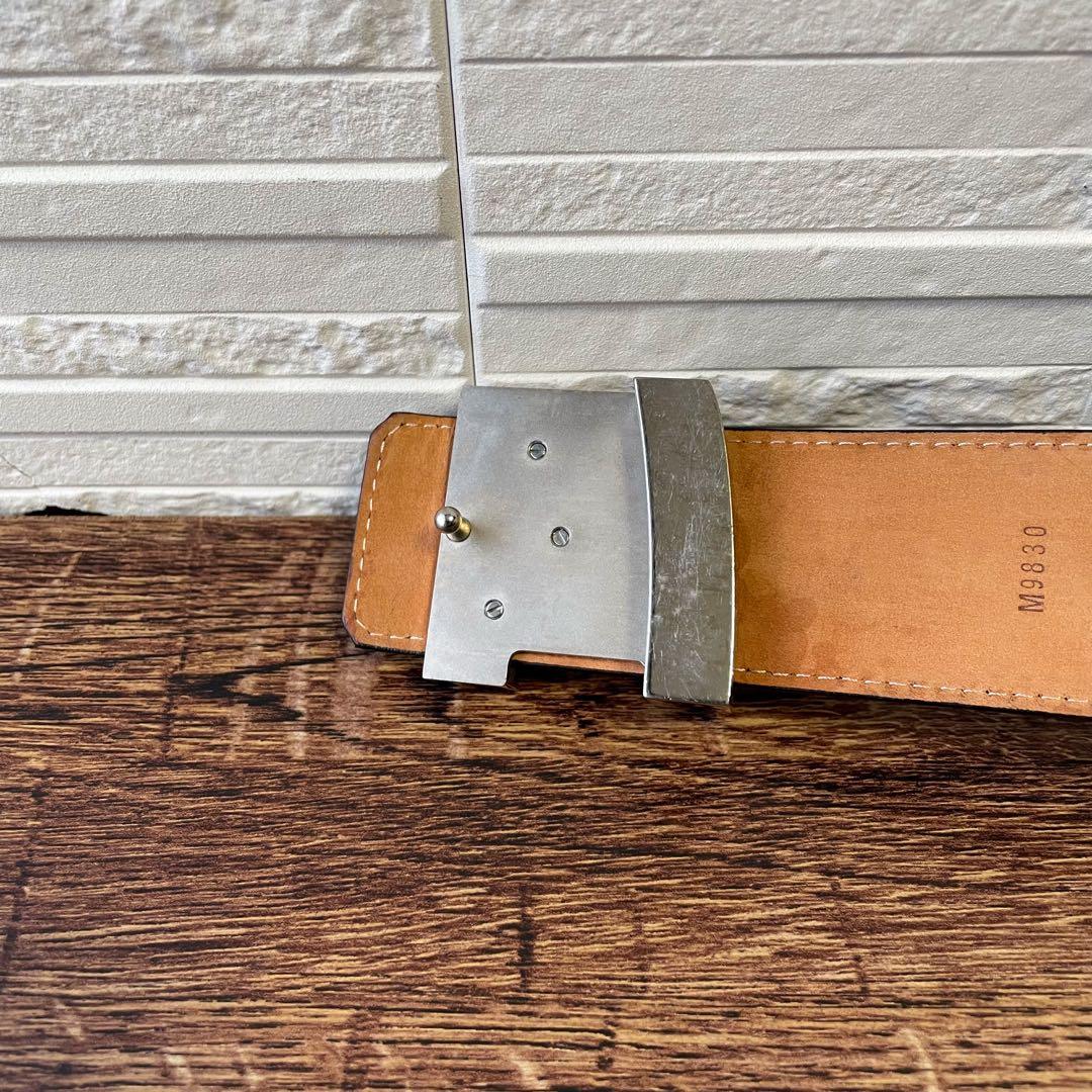 ルイヴィトン エピ レザー LV バックル ベルト ブラック 黒.