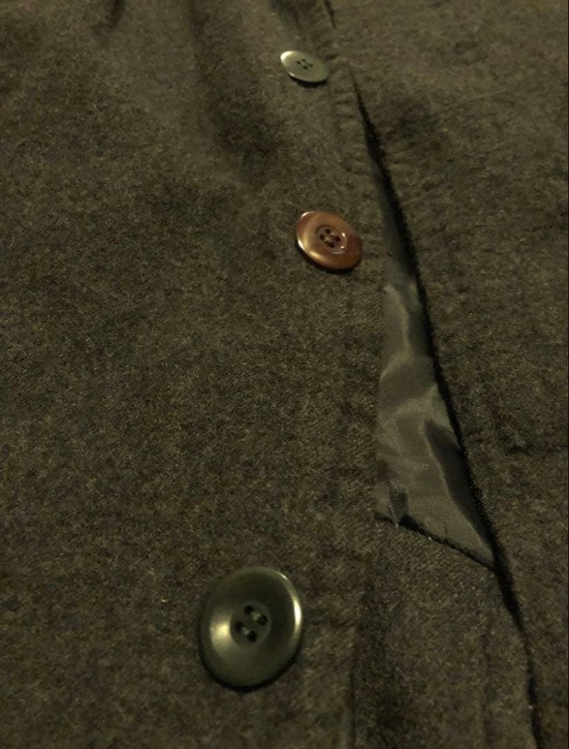 ダメージありUNDER COVER 12aw 縮絨 ウール コートギャルソン