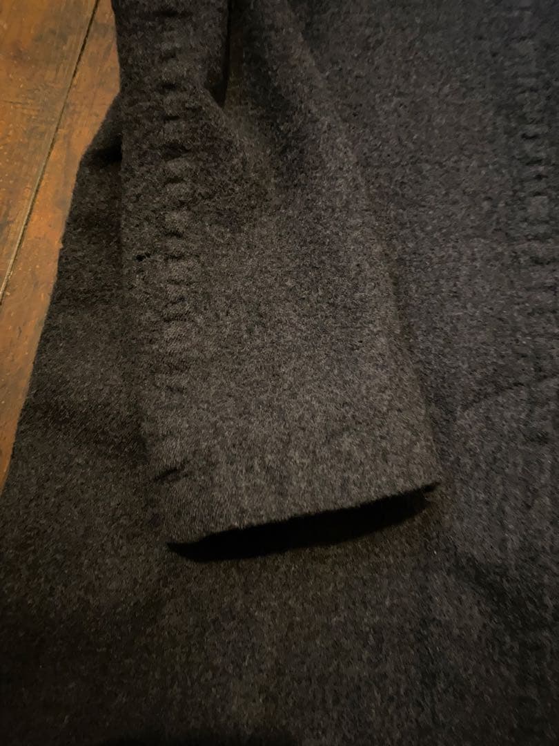 ダメージありUNDER COVER 12aw 縮絨 ウール コートギャルソン