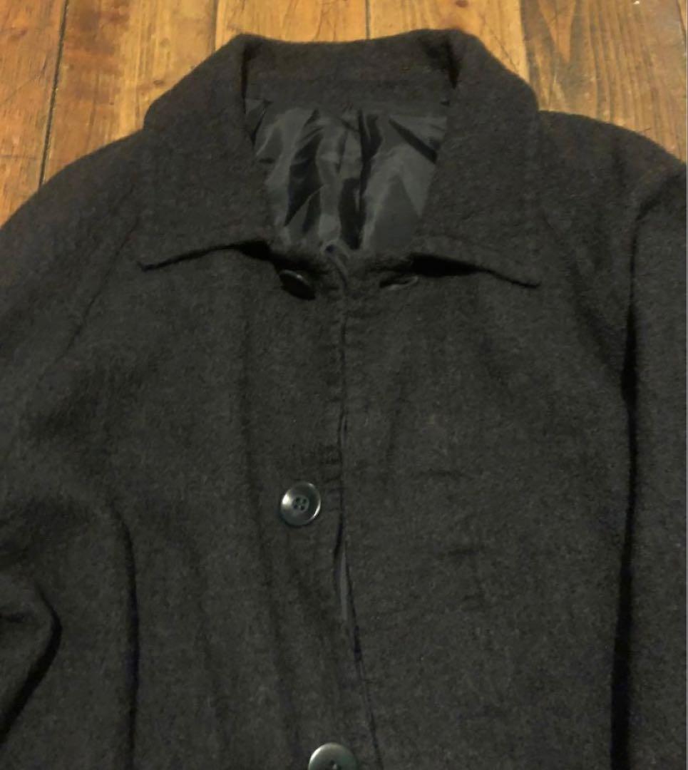 ダメージありUNDER COVER 12aw 縮絨 ウール コートギャルソン