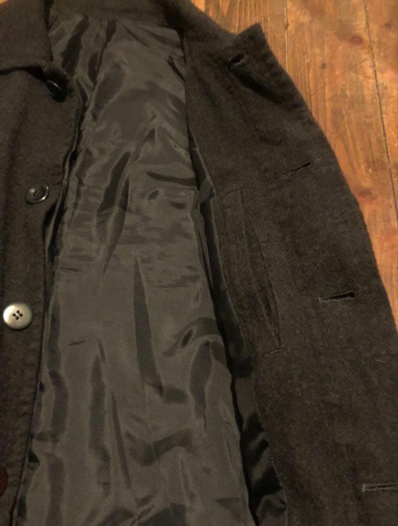 ダメージありUNDER COVER 12aw 縮絨 ウール コートギャルソン