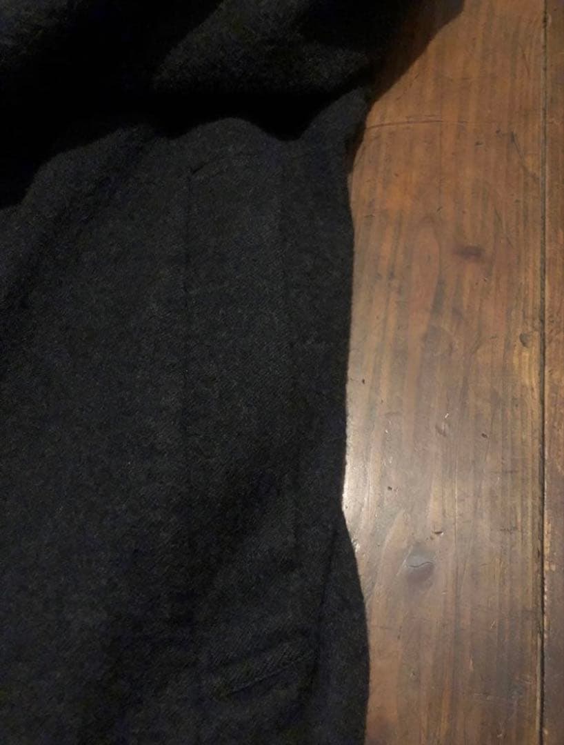 ダメージありUNDER COVER 12aw 縮絨 ウール コートギャルソン