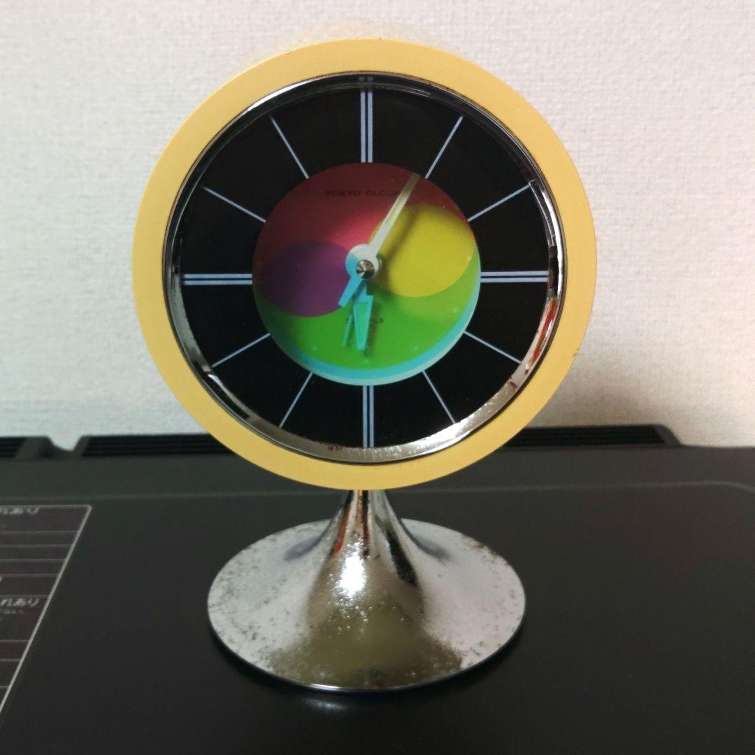 スペースエイジ CITIZEN 脚つき 時計 カラフル 昭和 レトロ