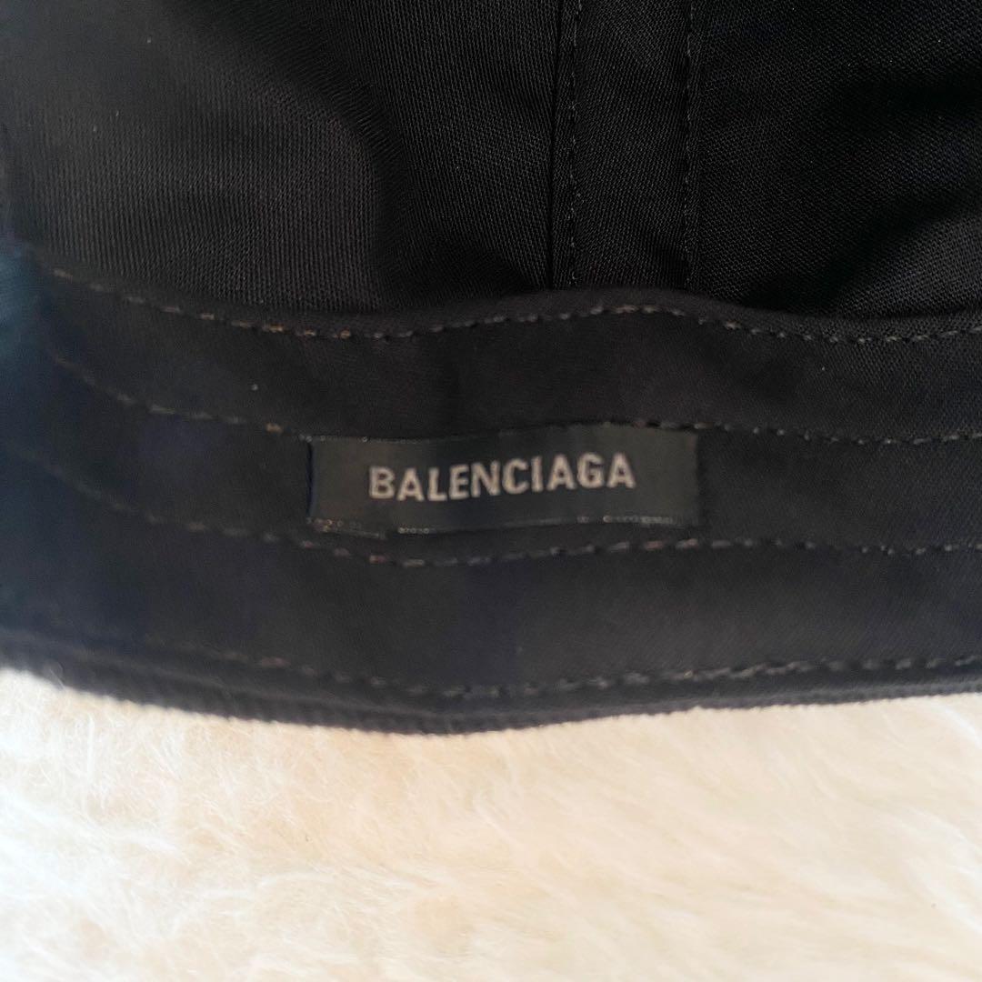 【美品】BALENCIAGA ブラック キャップ 収納袋付き