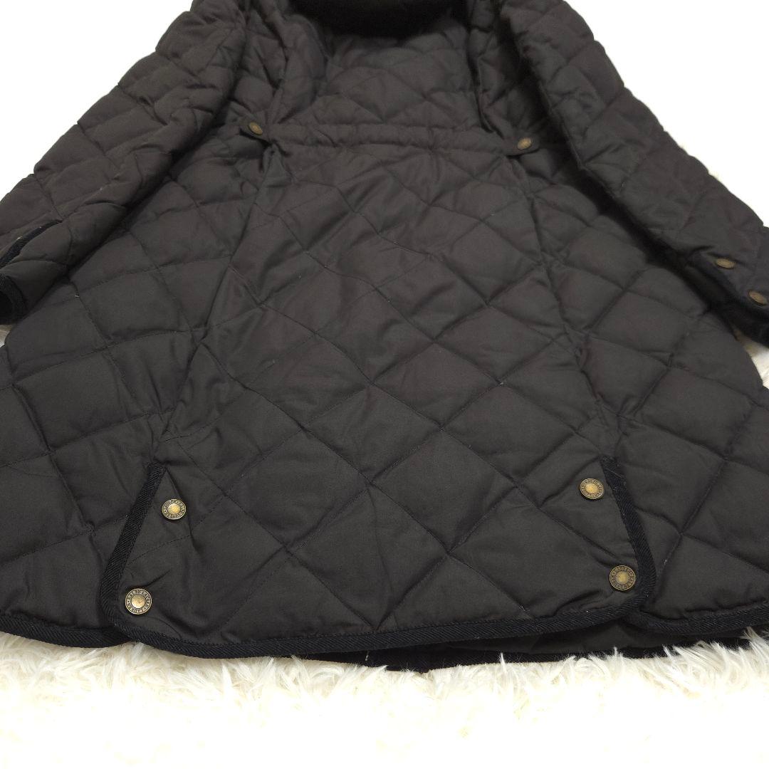 RALPHLAUREN ラルフローレン キルティング ロングコート 中綿 S 黒