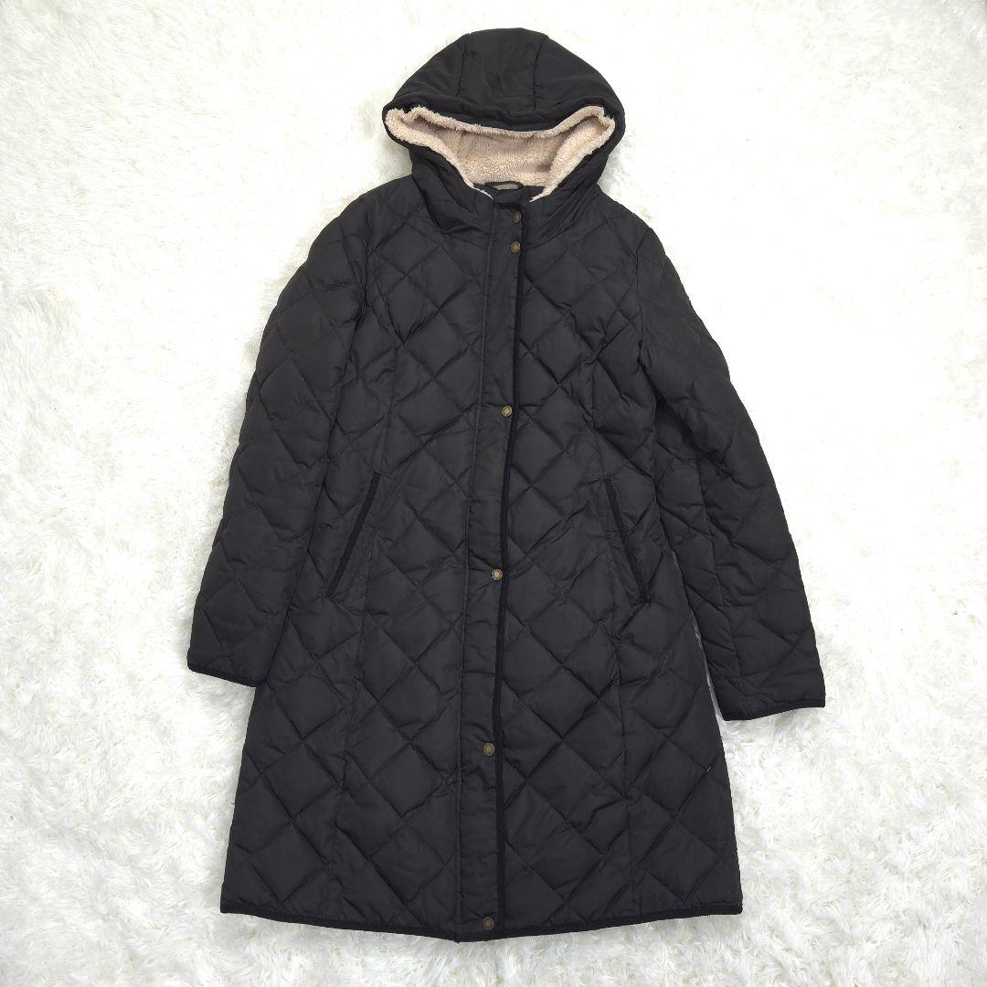 RALPHLAUREN ラルフローレン キルティング ロングコート 中綿 S 黒