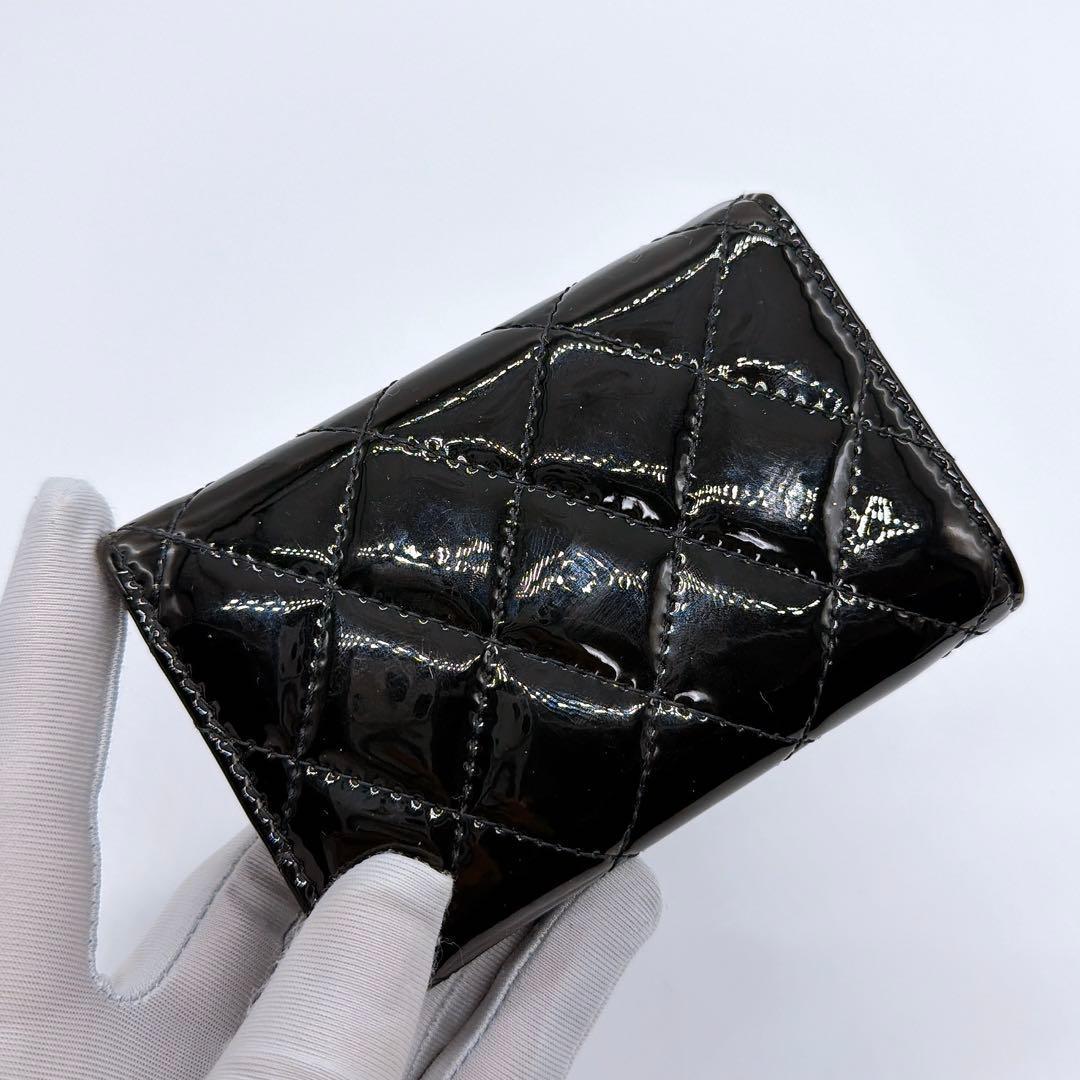 シャネル マトラッセ コンパクトウォレット 三つ折り財布 CHANEL 美品