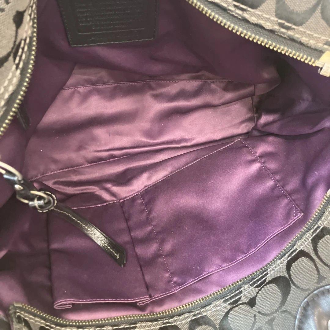 COACH パッチワーク レザー トートバッグ ブラック 保存袋付き