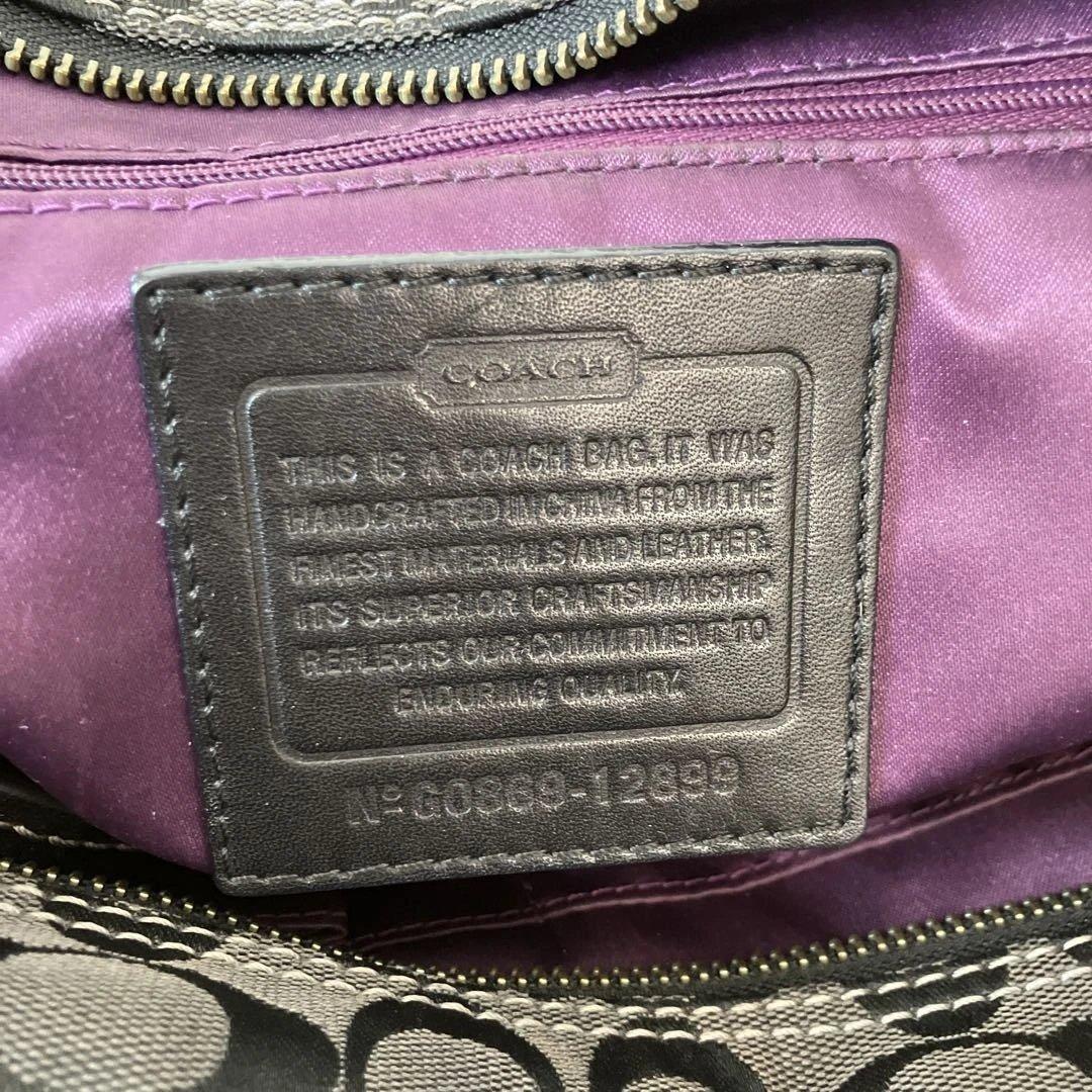 COACH パッチワーク レザー トートバッグ ブラック 保存袋付き