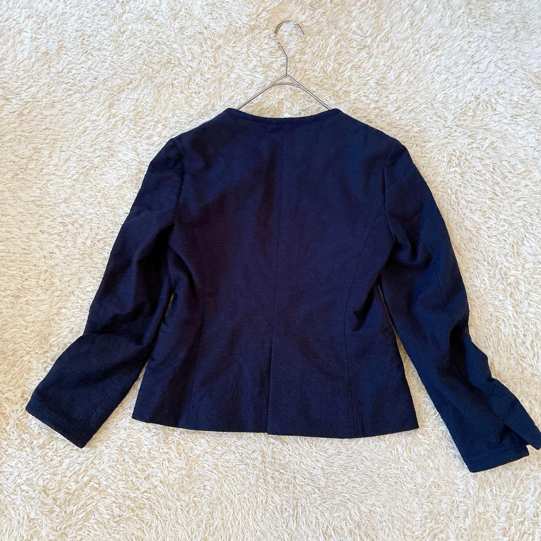 GREEN LABEL RELAXING パンツ スーツ ネイビー コットン　M