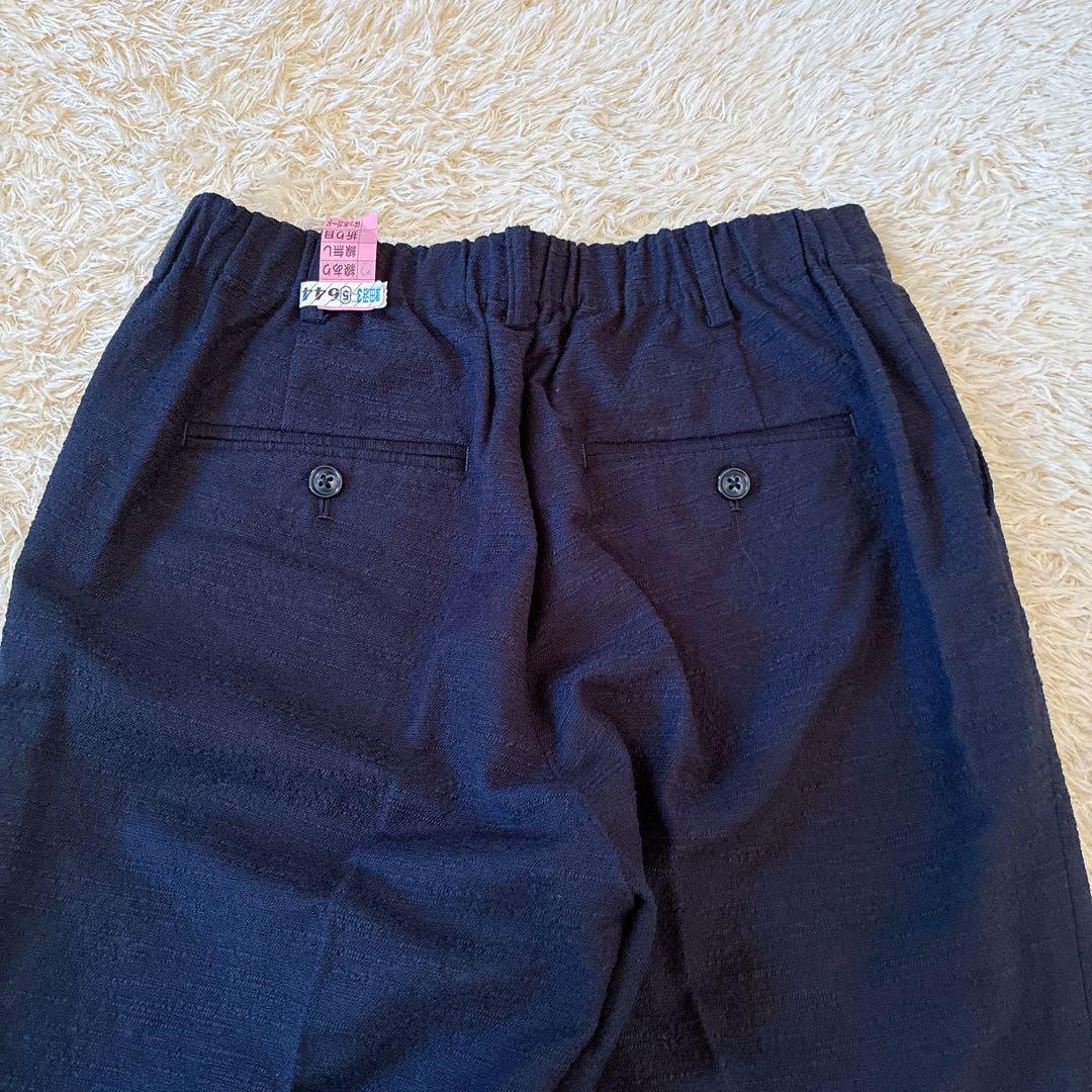 GREEN LABEL RELAXING パンツ スーツ ネイビー コットン　M