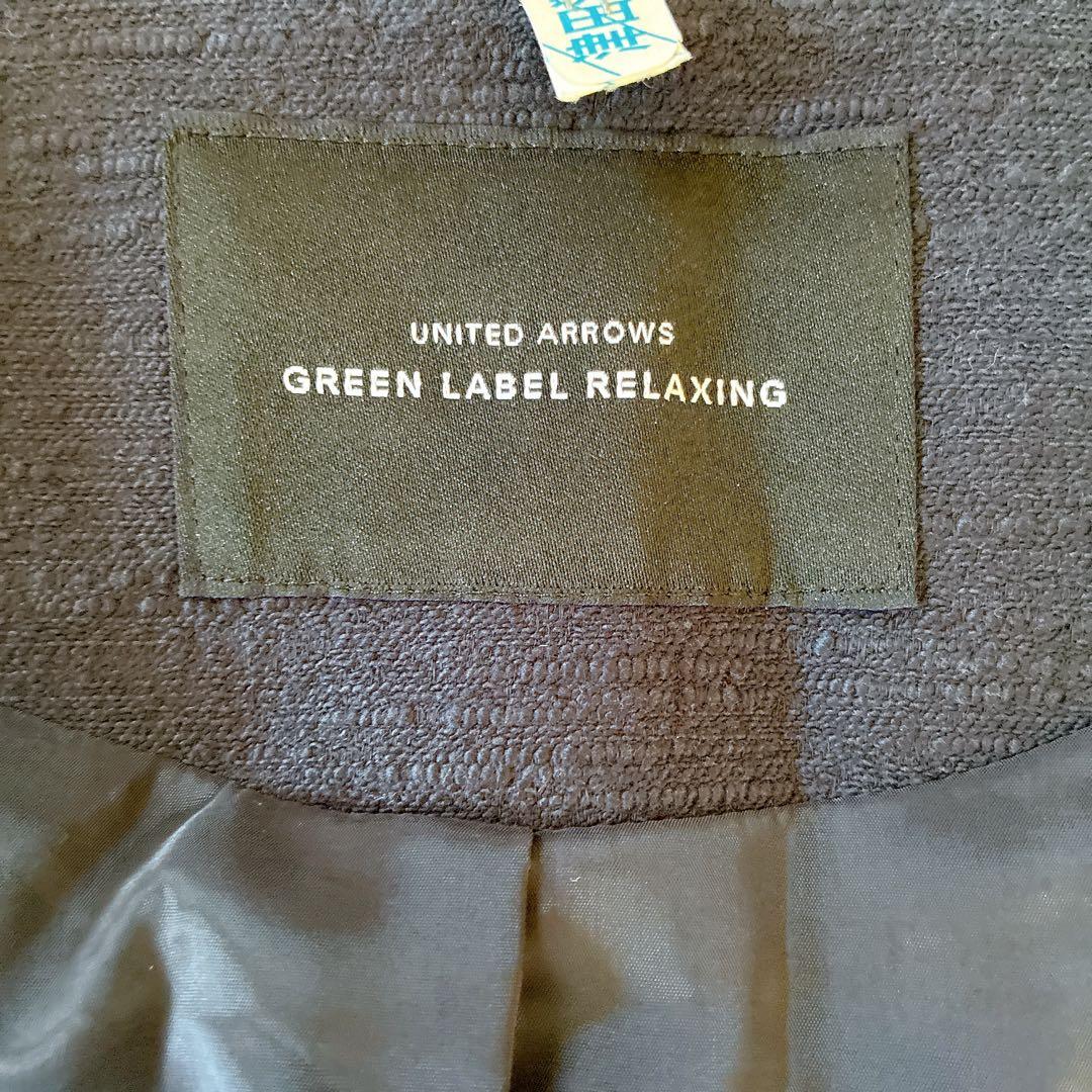 GREEN LABEL RELAXING パンツ スーツ ネイビー コットン　M
