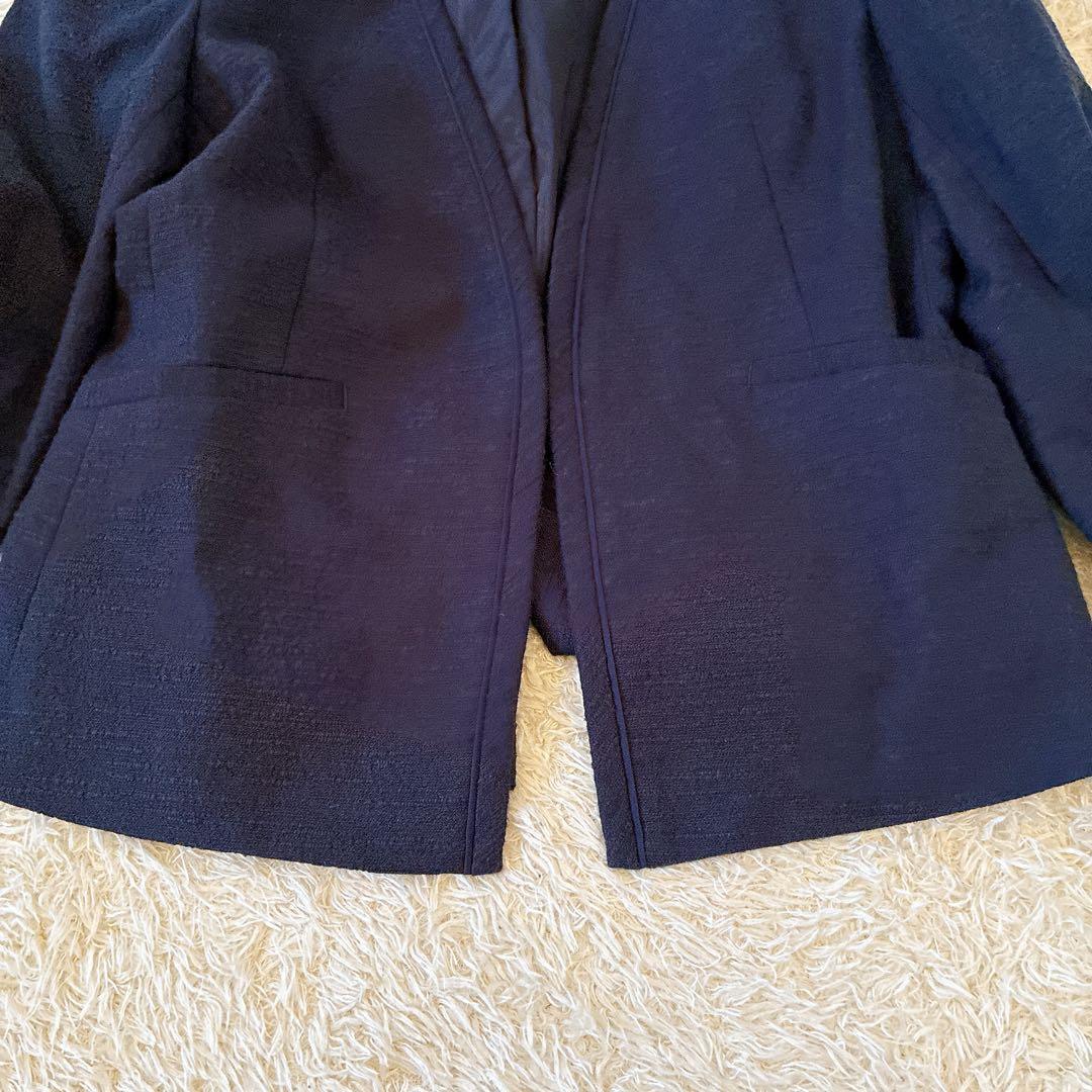 GREEN LABEL RELAXING パンツ スーツ ネイビー コットン　M