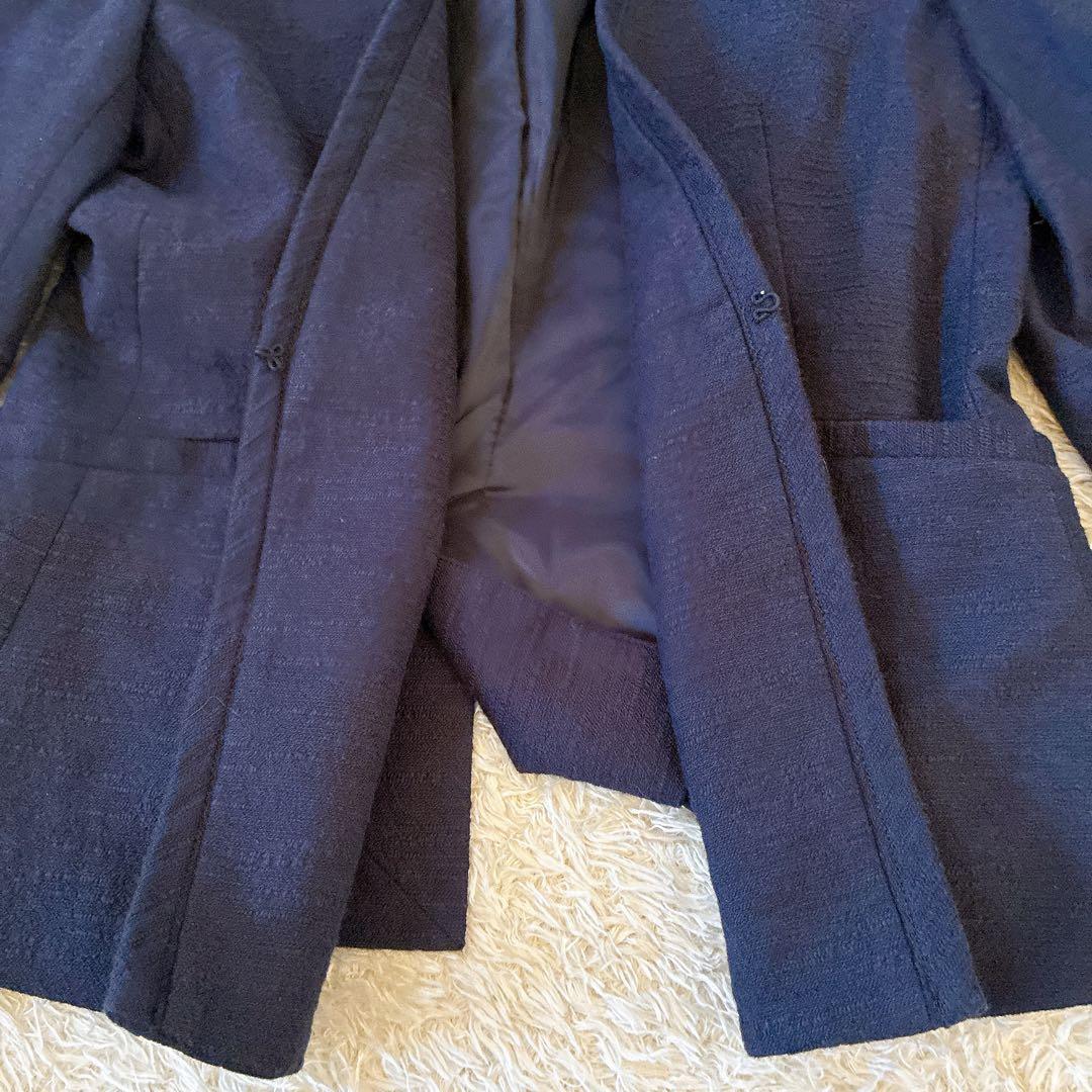 GREEN LABEL RELAXING パンツ スーツ ネイビー コットン　M