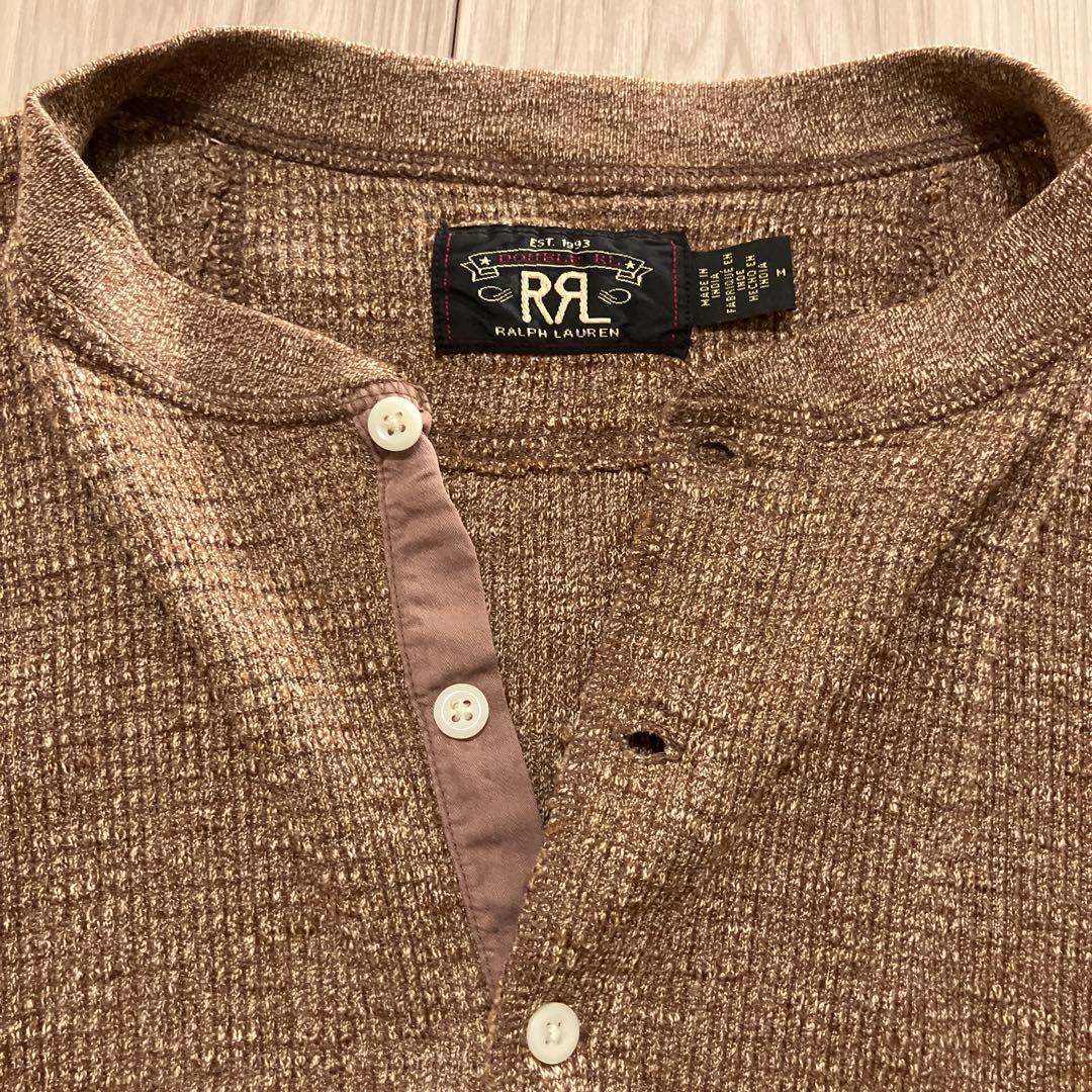 RRL ヘンリーネック　サーマルTシャツ