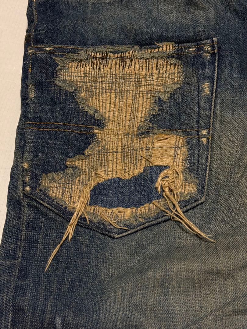 undercover ハートUSED加工デニム05awARTS&CRAFTS期