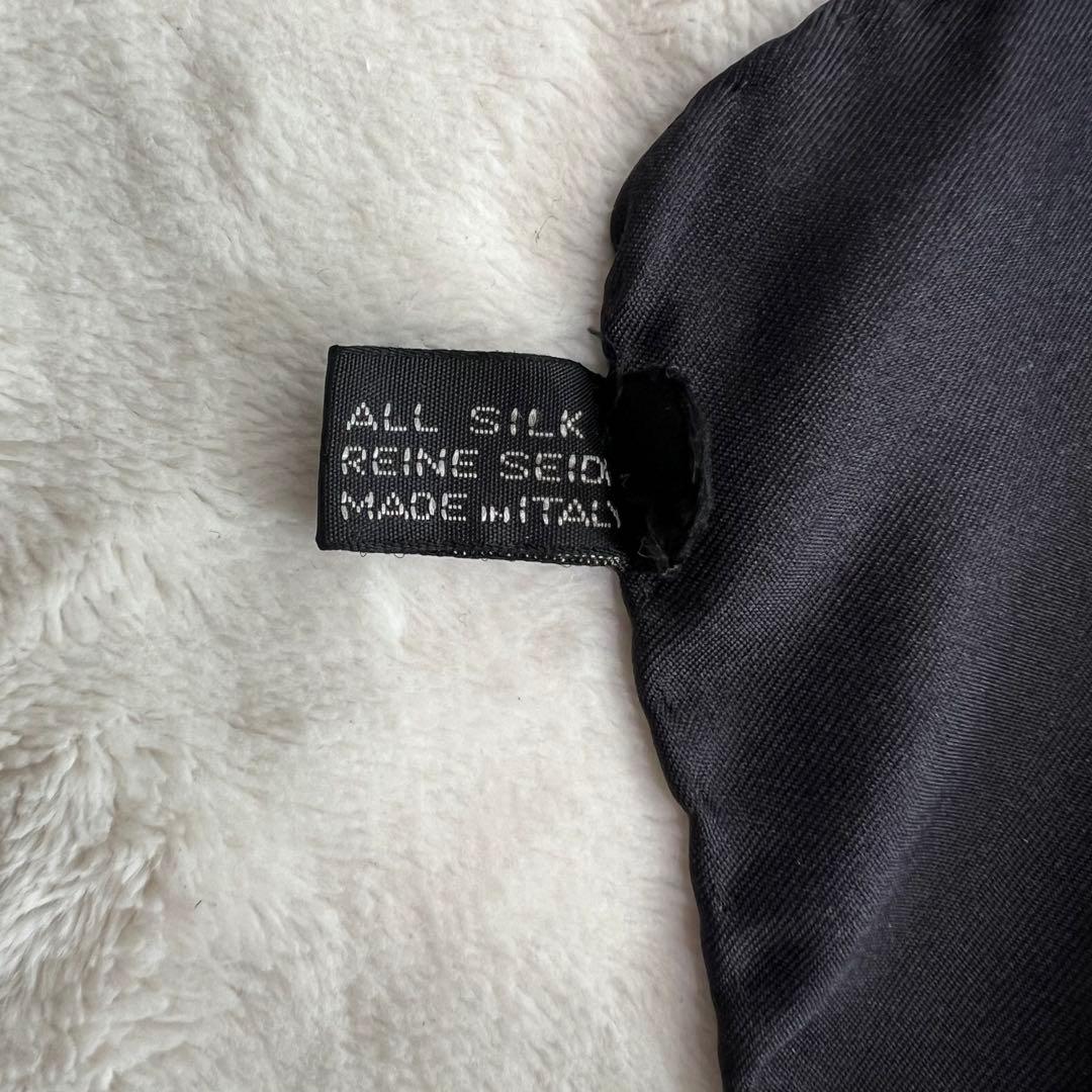 セリーヌ スカーフ シルク オレンジ&ブラック タグあり