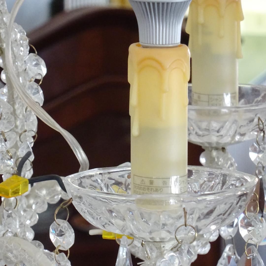 901r42 アンティーク調 アイアン シャンデリア6灯 LED ホワイト