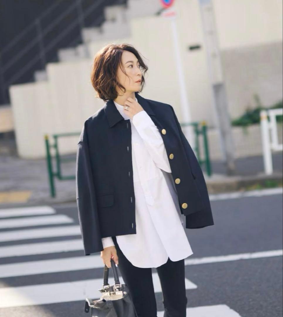 【新品未使用】23区 高橋志津奈さんコラボ 2WAYコクーンジャケット 38