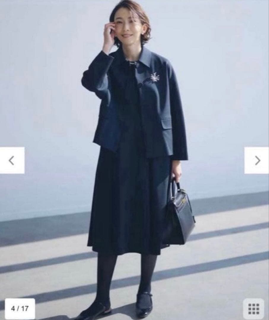 【新品未使用】23区 高橋志津奈さんコラボ 2WAYコクーンジャケット 38