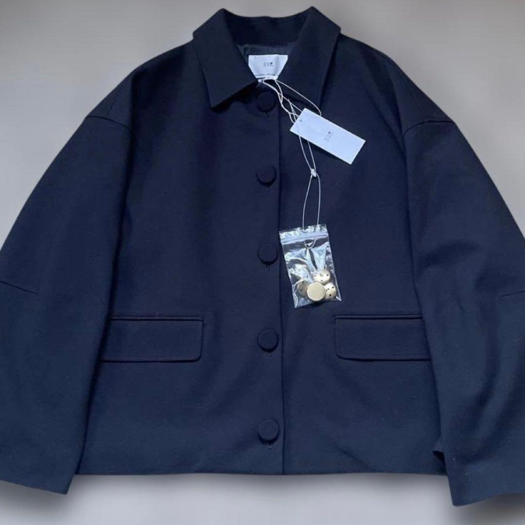 【新品未使用】23区 高橋志津奈さんコラボ 2WAYコクーンジャケット 38