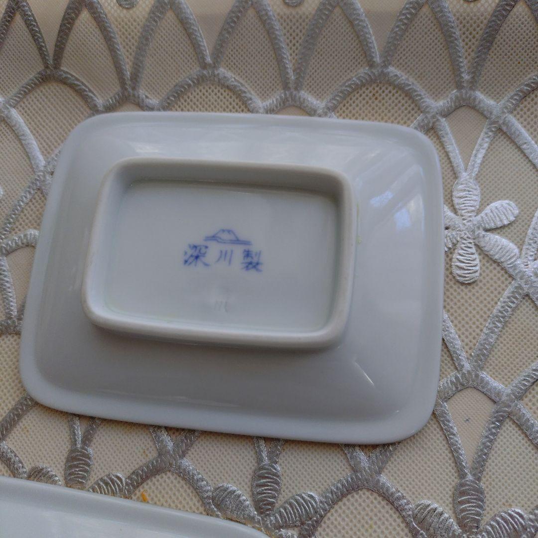 花柄 陶器皿 5枚セット　深川製磁