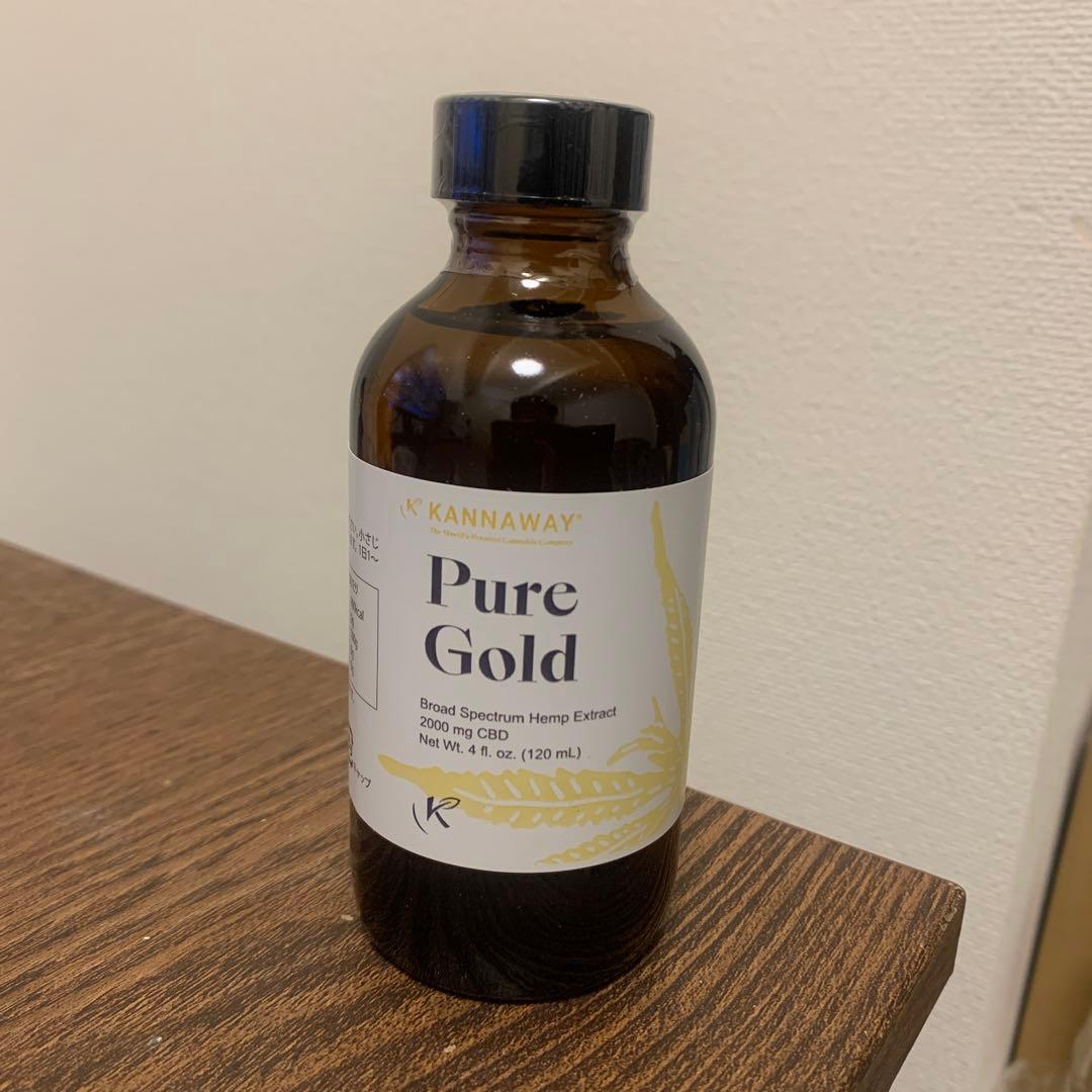 エッセンシャルオイル KANNAWAY Pure Gold 2000mg CBD 120mL