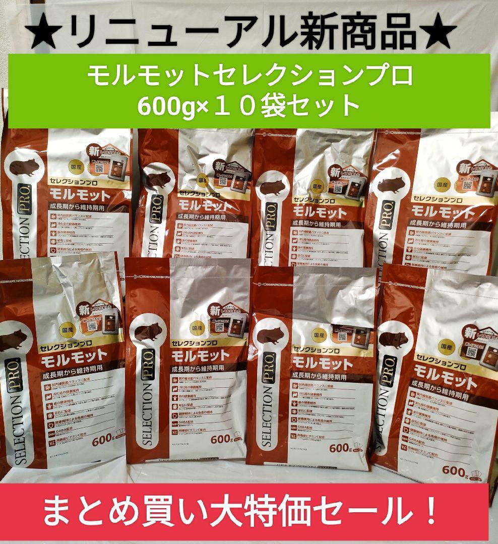 【まとめ買い大特価】新リニューアル品　モルモットセレクションプロ600g×10袋