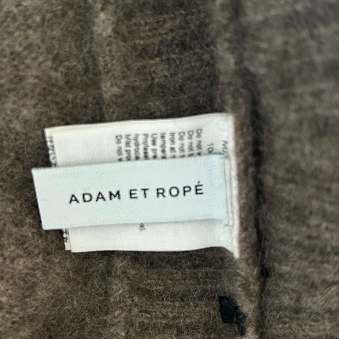 アダムエロペ YAK タートル　サイドスリット　ニット　セーター　ベージュ　ヤク