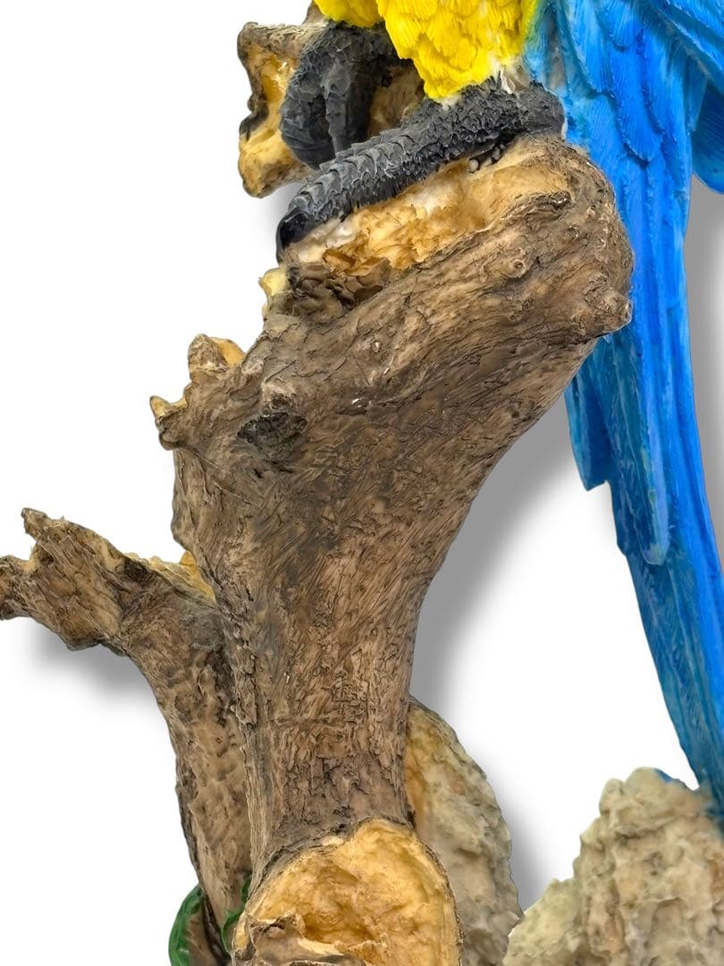 #希少種-ベニコンゴウインコ・ルリコンゴウインコ 樹脂製オブジェ 2体セット