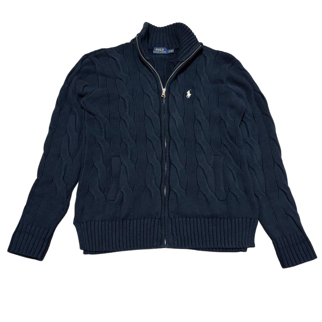 【美品】ポロ・ラルフローレン 太ケーブル ★大人気カラー★ プルオーバー