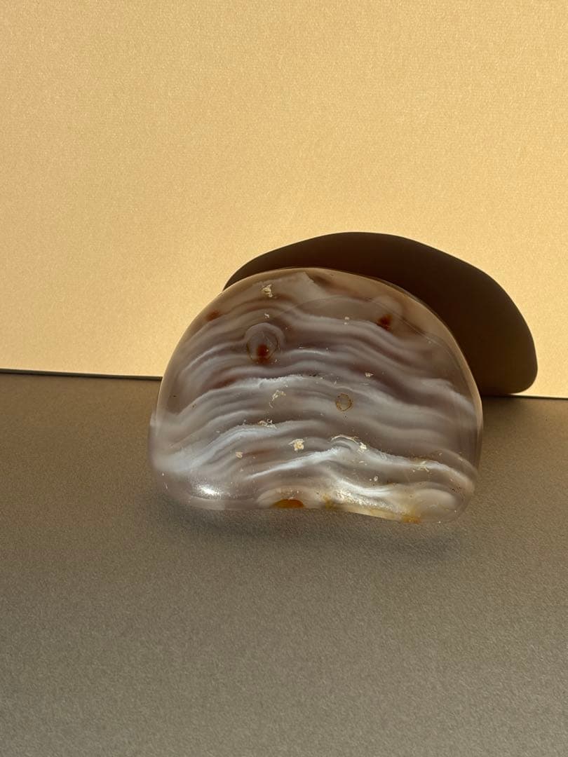 命根石　パワーストーン　瑪瑙 握りお守り(1)