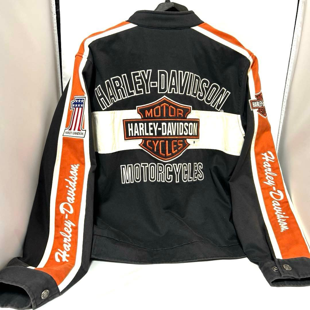【美品】ハーレーダビットソン　レーシングジャケット　古着　ヴィンテージL
