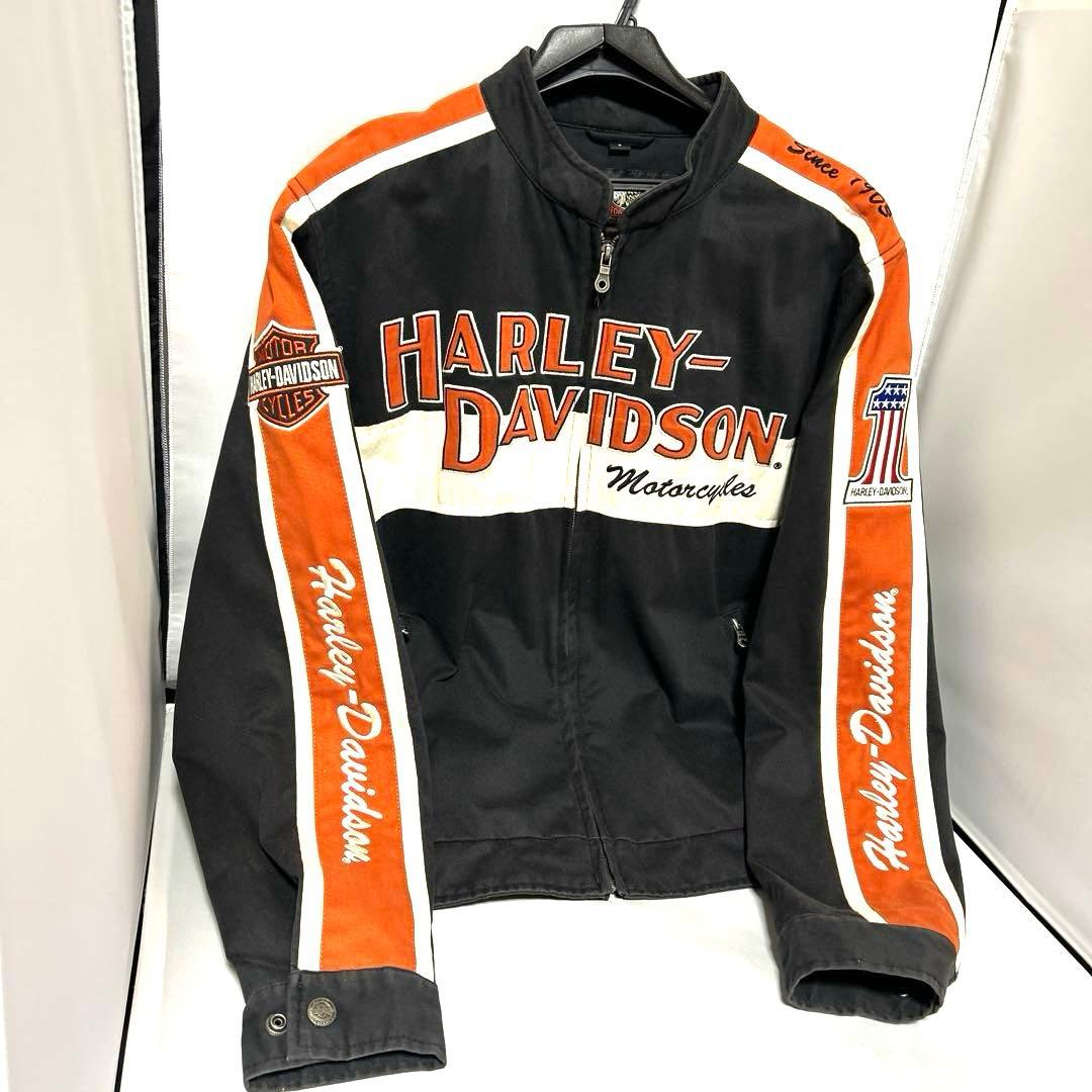 【美品】ハーレーダビットソン　レーシングジャケット　古着　ヴィンテージL