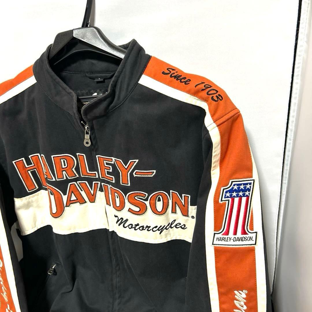 【美品】ハーレーダビットソン　レーシングジャケット　古着　ヴィンテージL
