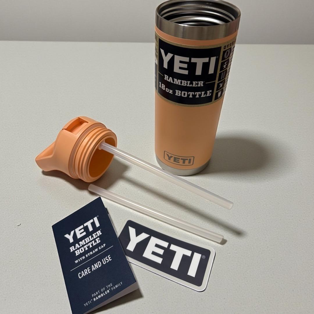 イエティ YETI Rambler 18oz Bottle ピーチ ジム 新品