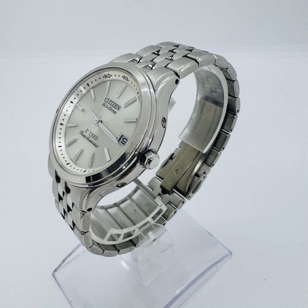 ✨CITIZEN✨シチズン✨デイト✨EXCEED✨エコドライブ✨シルバー✨腕時計